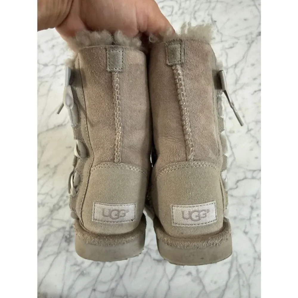 Ugg Pala Kids Sz 13 Gray Bow